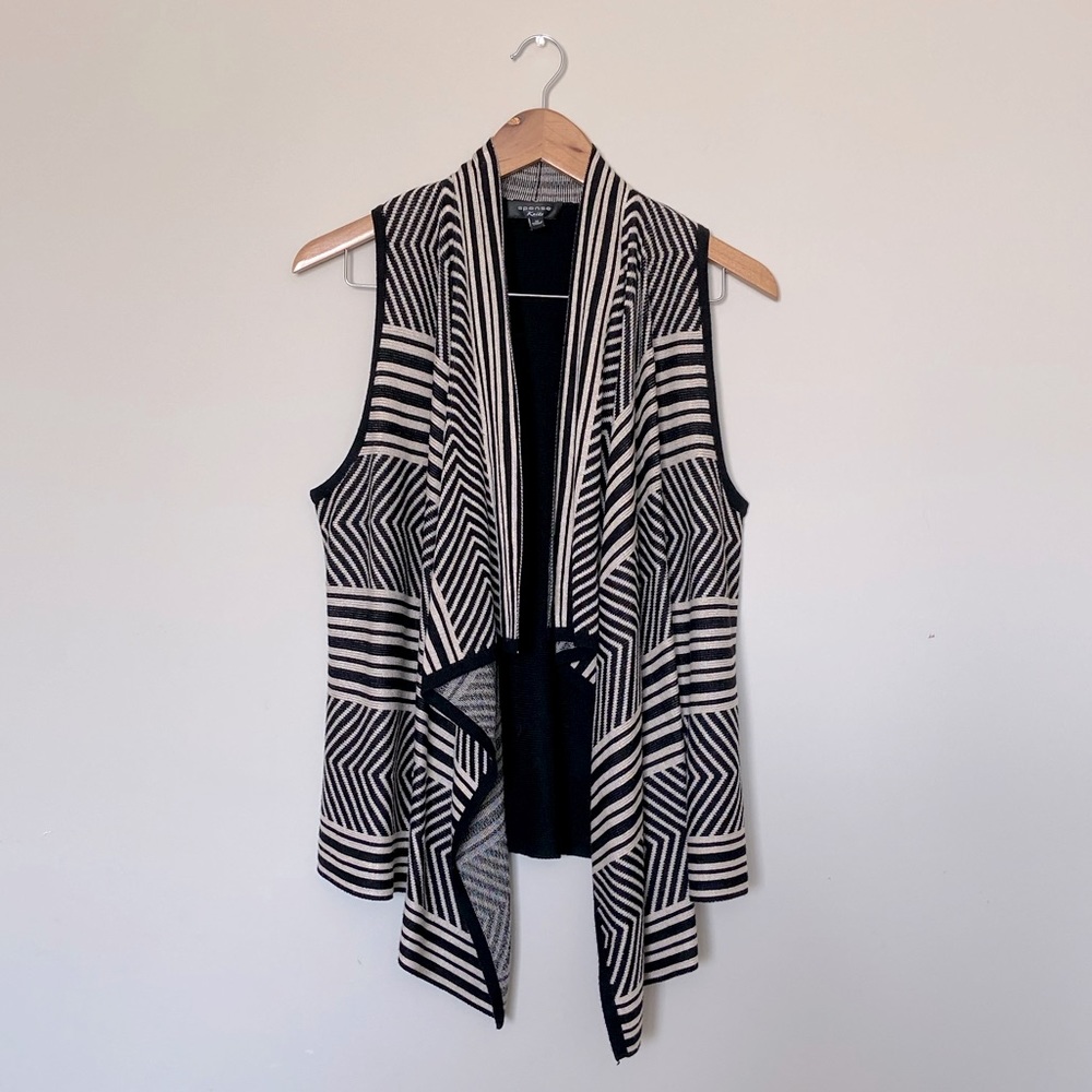 Drape Front Sweater Vest